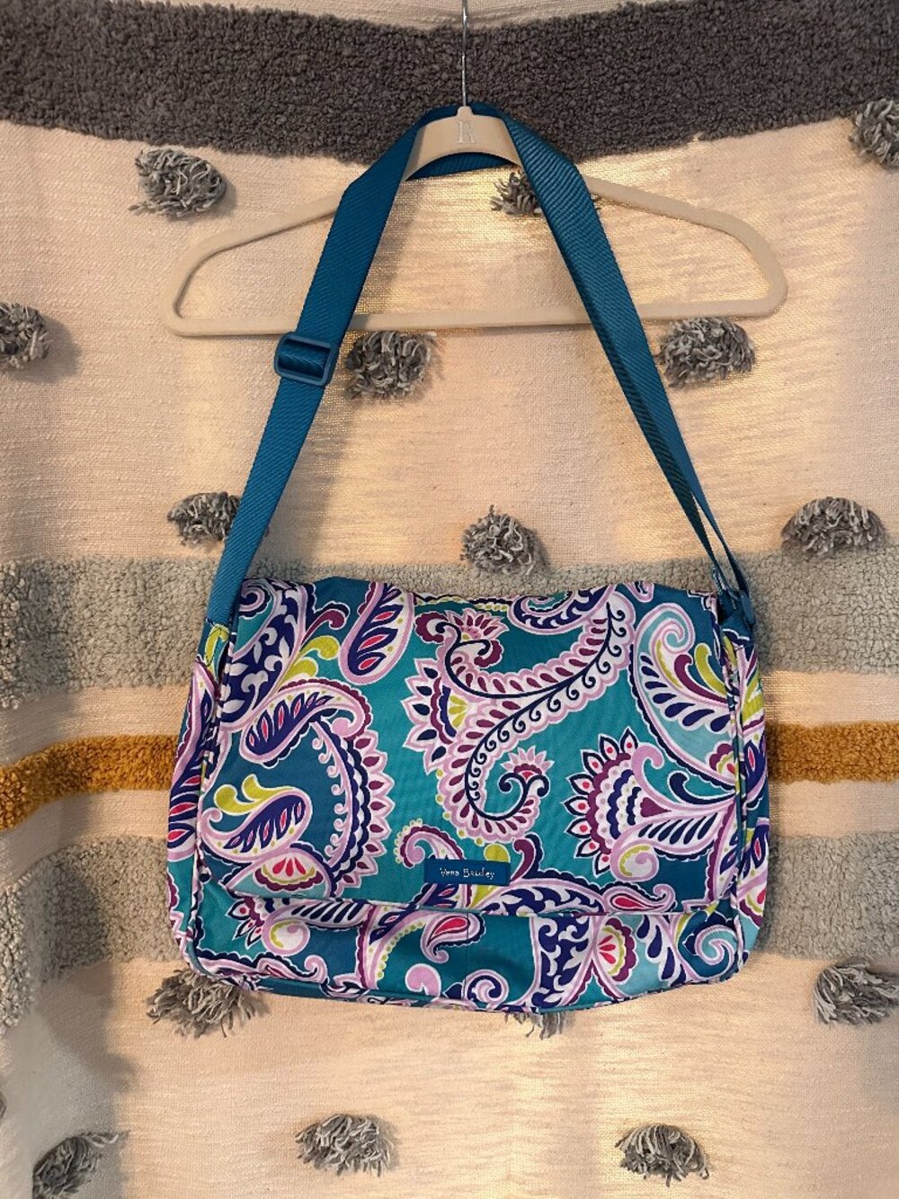 Vera Bradley Waikiki Paisley Print Laptop Messenger Bag